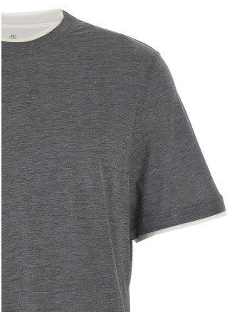 Футболка BRUNELLO CUCINELLI Layered T-shirt (MD8217427CWD40) #