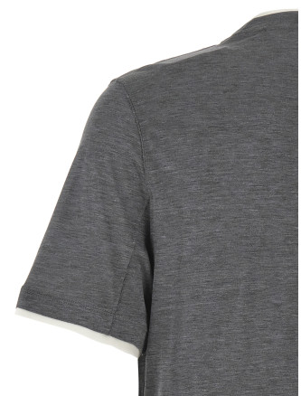 Футболка BRUNELLO CUCINELLI Layered T-shirt (MD8217427CWD40) #