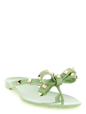 Шлепанцы VALENTINO GARAVANI 'PM Thong Rockstud' (W2S0552PVSNPO) #