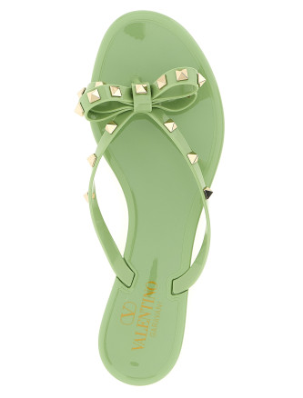 Шлепанцы VALENTINO GARAVANI 'PM Thong Rockstud' (W2S0552PVSNPO) #