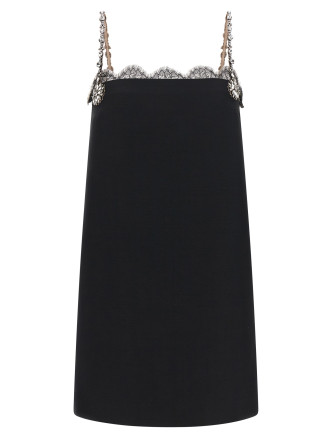 Мини VALENTINO GARAVANI Valentino Garavani crystal embroidery dress