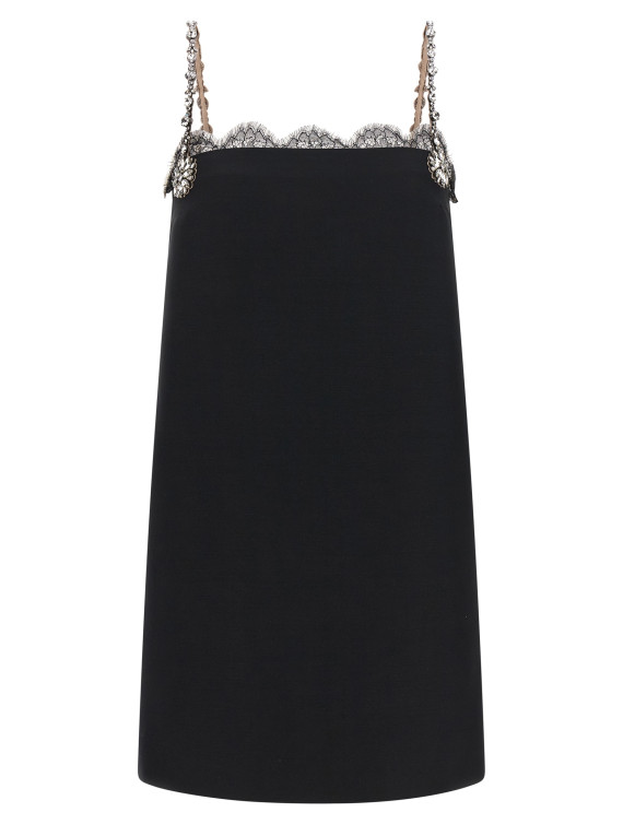 Мини VALENTINO GARAVANI Valentino Garavani crystal embroidery dress (B3VAH891CFNUD) #1