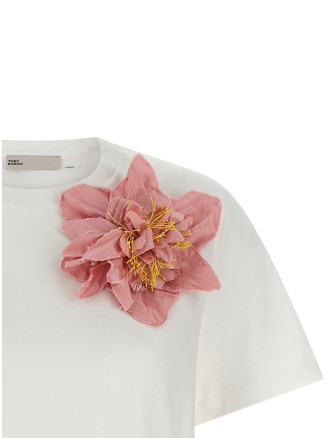 Футболка TORY BURCH 'Floral Applique' (184904109) #