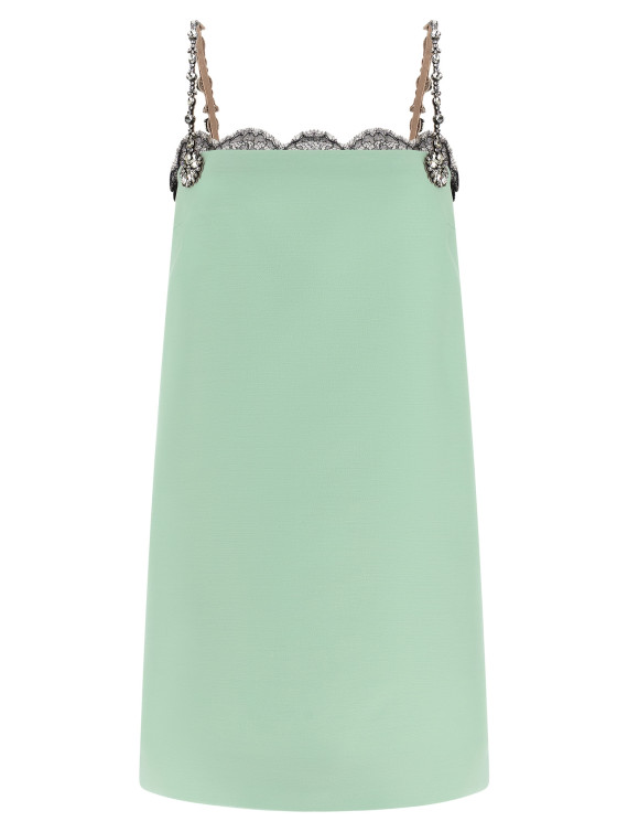 Мини VALENTINO GARAVANI Valentino Garavani crystal embroidery dress (B3VAH891CF1NS) #1