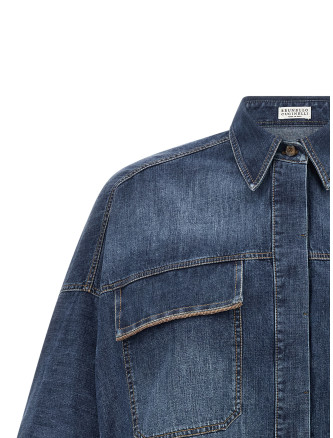 Рубашка, блузка BRUNELLO CUCINELLI Lightweight denim shirt (MH192RB506C9562) #