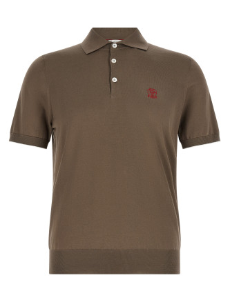 Knitted polo shirt