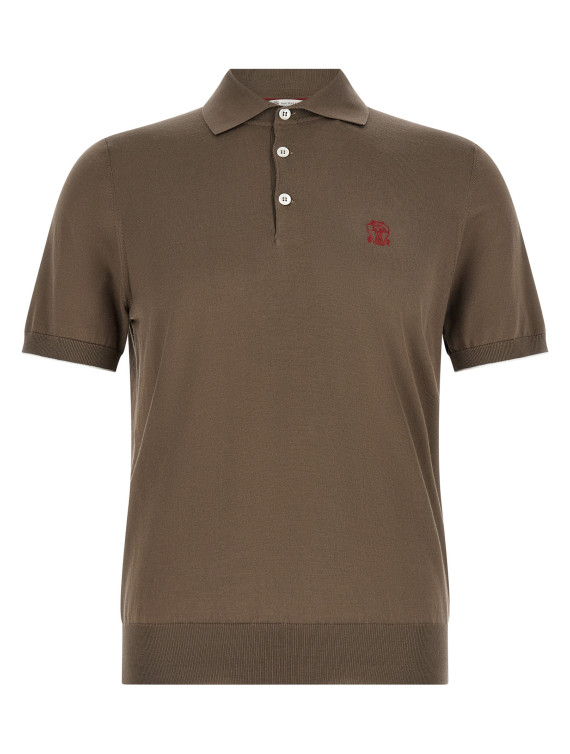 Поло BRUNELLO CUCINELLI Knitted polo shirt (M29800195CLL90) #1