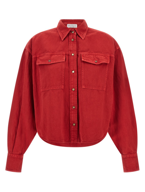 Рубашка, блузка BRUNELLO CUCINELLI Cotton and linen shirt (ML996NC206C9053) #1