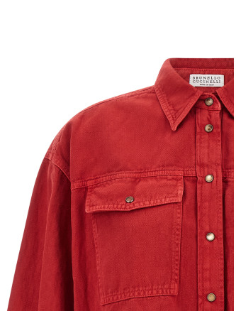Рубашка, блузка BRUNELLO CUCINELLI Cotton and linen shirt (ML996NC206C9053) #
