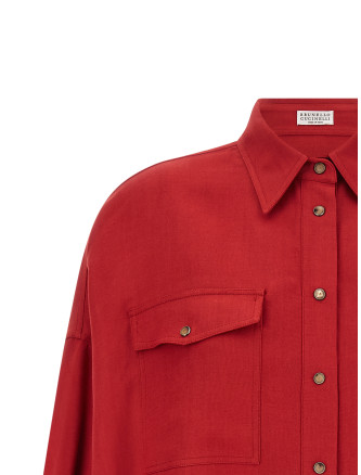 Рубашка, блузка BRUNELLO CUCINELLI Twill shirt (MH126NE416C9053) #