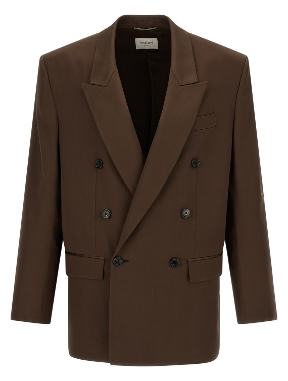 Блейзер SAINT LAURENT Satin blazer (854418Y4K192658) #1