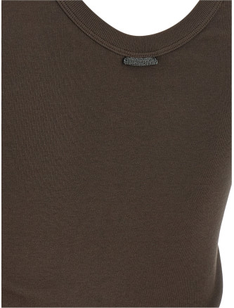 Повседневный топ BRUNELLO CUCINELLI Ribbed top (M0TC8FX210C8589) #