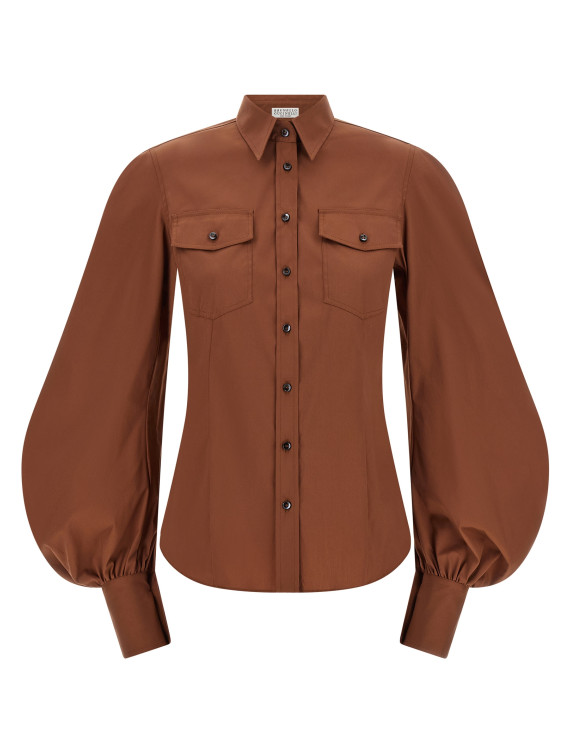 Рубашка, блузка BRUNELLO CUCINELLI Poplin shirt (M0091NM906C4182) #1