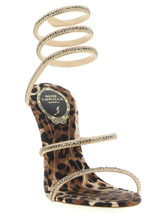 Босоножки на высоком каблуке RENÉ CAOVILLA 'Cleo Leopard' (C12899105R001Y450) #