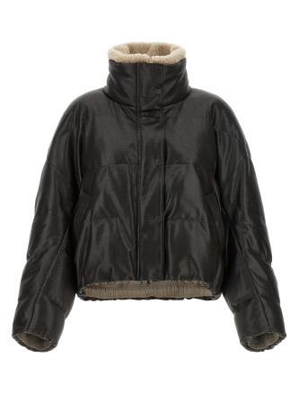 Кожаная куртка BRUNELLO CUCINELLI Padded leather jacket