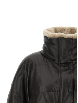 Кожаная куртка BRUNELLO CUCINELLI Padded leather jacket (MPCTN7552C4192) #