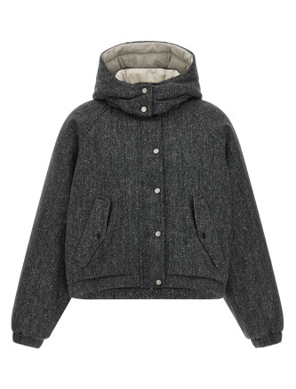 Пуховик BRUNELLO CUCINELLI 'Shiny Zipper Pull'
