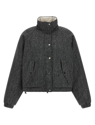 Пуховик BRUNELLO CUCINELLI 'Shiny Zipper Pull' (MD0023657C001) #