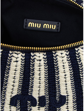 Клатч MIU Crochet and leather pouch (5NE8412IHDF017J) #
