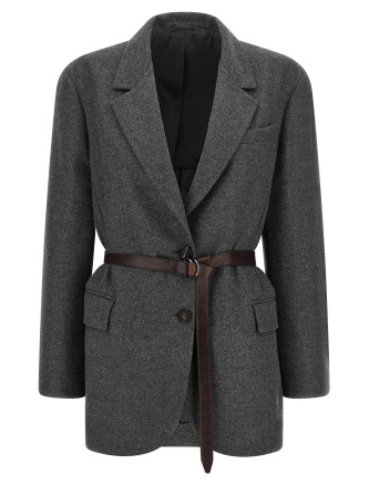 Пиджак, костюм BRUNELLO CUCINELLI Single-breasted blazer