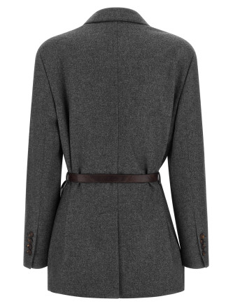 Пиджак, костюм BRUNELLO CUCINELLI Single-breasted blazer (MB1627645C032) #