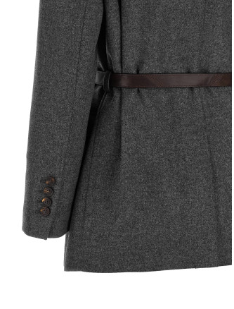 Пиджак, костюм BRUNELLO CUCINELLI Single-breasted blazer (MB1627645C032) #