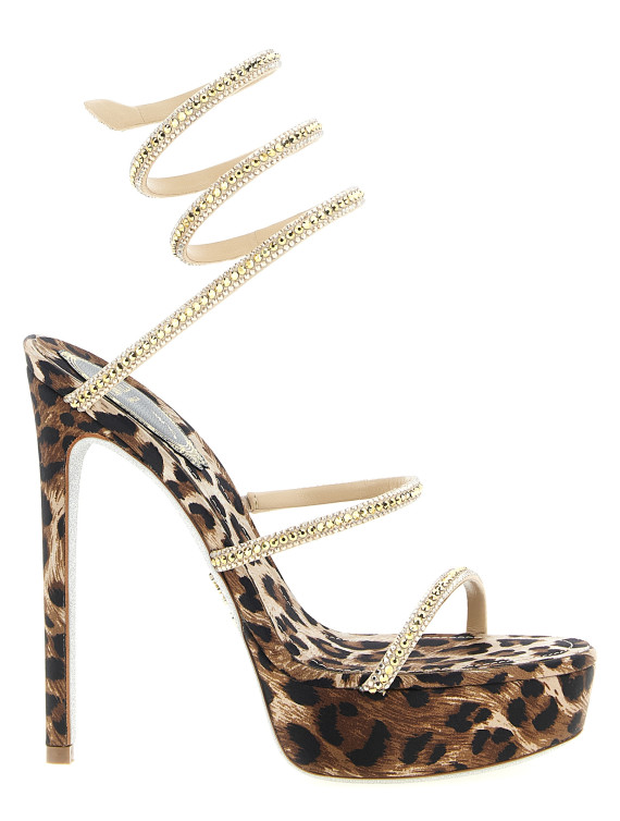 Босоножки на высоком каблуке RENÉ CAOVILLA 'Cleo Leopard' (C12899130R001Y046) #1
