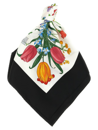 Шарф, платок GUCCI 'Gucci Flora'