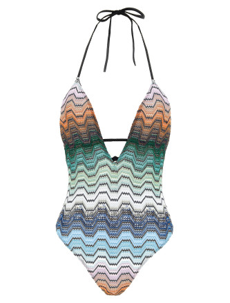 Пляжная одежда MISSONI Greek pattern one-piece swimsuit