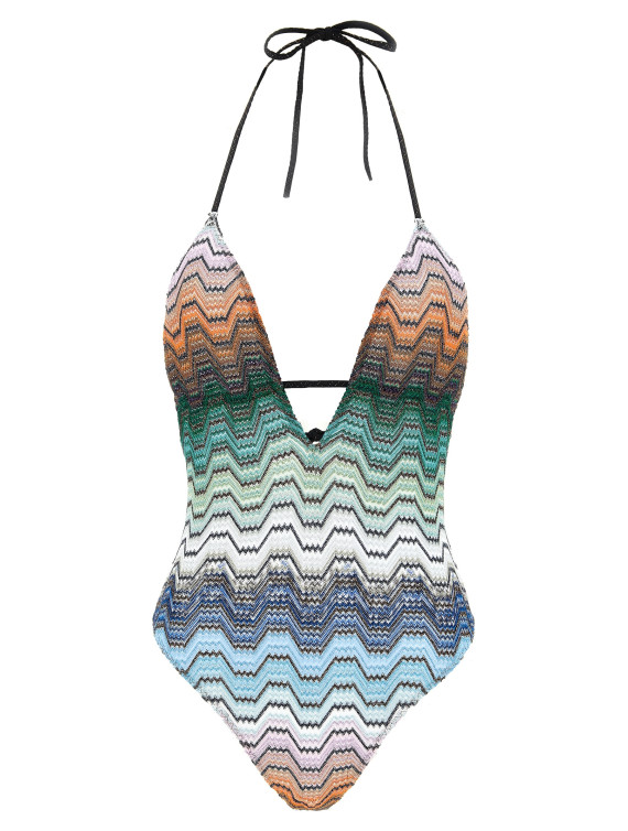 Пляжная одежда MISSONI Greek pattern one-piece swimsuit (MC24SP00BR015DSMSNQ) #1