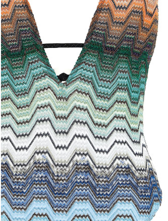Пляжная одежда MISSONI Greek pattern one-piece swimsuit (MC24SP00BR015DSMSNQ) #
