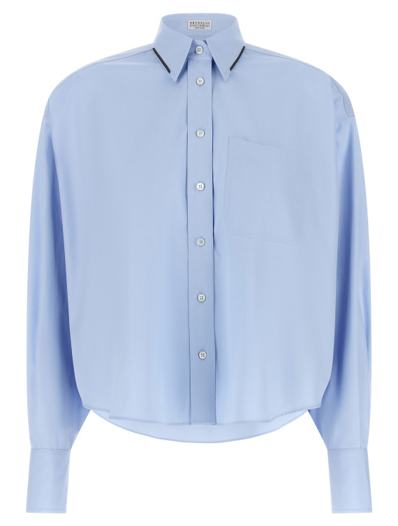 Рубашка, блузка BRUNELLO CUCINELLI 'Shiny Trim' (MH772M1O16C172) #1