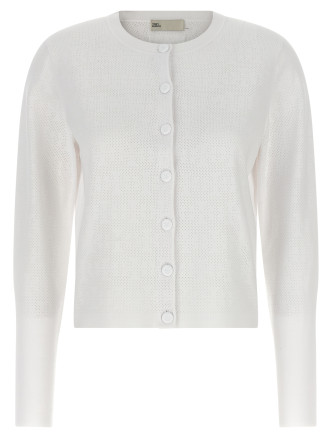 Свитер, кардиган TORY BURCH Pointelle viscose cardigan