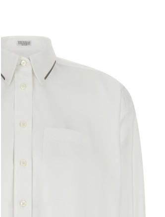 Рубашка, блузка BRUNELLO CUCINELLI 'Shiny Trim' (MH772M1O16C159) #