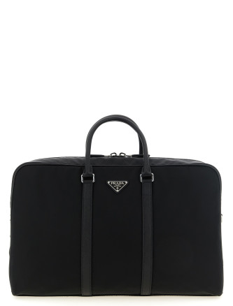 Лайфстайл PRADA Re-Nylon and Saffiano travel bag