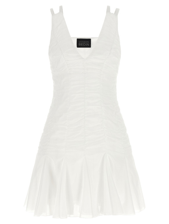 Мини GIOVANNI BEDIN Smock effect dress (GBSS26505CBIANCO) #1