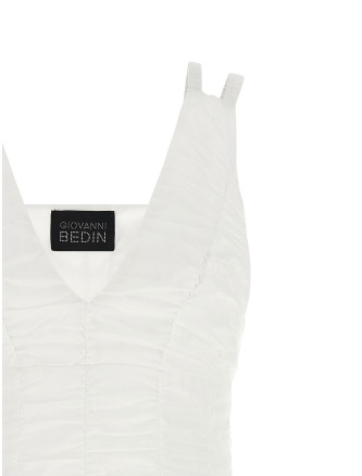 Мини GIOVANNI BEDIN Smock effect dress (GBSS26505CBIANCO) #