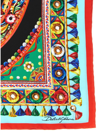 Шарф, платок DOLCE & GABBANA 'Carretto' (FN093RGDDWLHV6CK) #