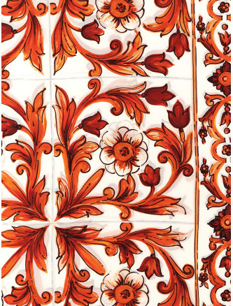 Шарф, платок DOLCE & GABBANA 'Maiolica' (FN092RGDDU8I73TN) #