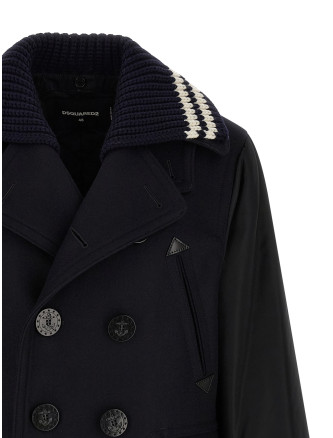 Пальто, тренч DSQUARED2 'Hybrid Peacoat' (S74AA0331S53003524) #