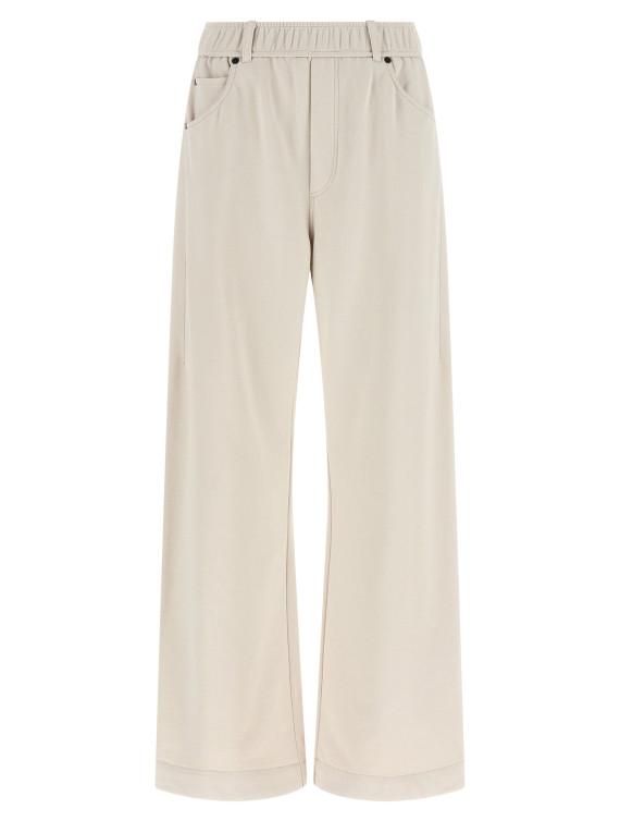 Брюки BRUNELLO CUCINELLI Smooth sweatshirt joggers (MN05NHF499C9443) #1