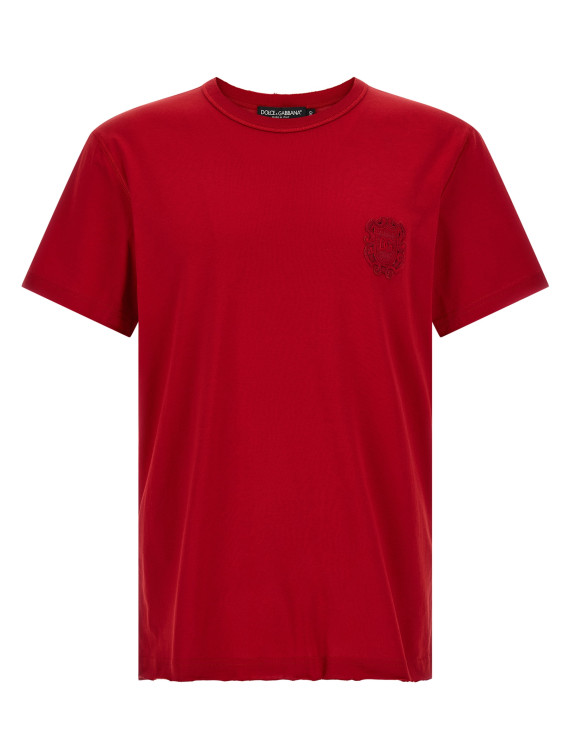 Футболка DOLCE & GABBANA Tone-on-tone patch t-shirt (G8TQ8ZG7QNNR2254) #1
