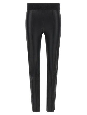 Stretch nappa leather leggings