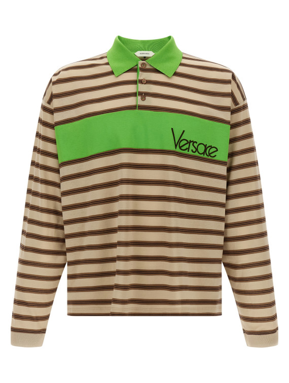 Поло VERSACE Intarsia polo shirt (10255121A184396K980) #1