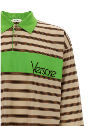 Поло VERSACE Intarsia polo shirt (10255121A184396K980) #