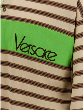 Поло VERSACE Intarsia polo shirt (10255121A184396K980) #
