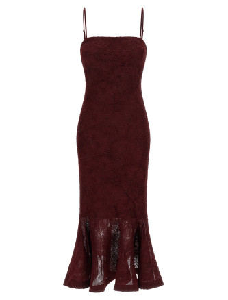 Миди ROTATE BIRGER CHRISTENSEN 'Flower Mesh Flounce'