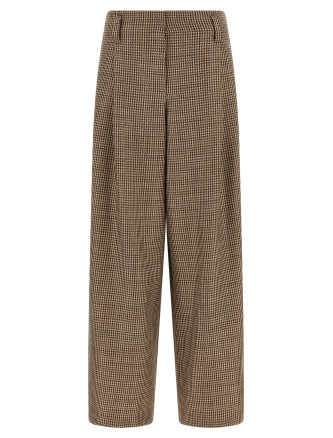 Брюки BRUNELLO CUCINELLI Prince of Wales lamé pants
