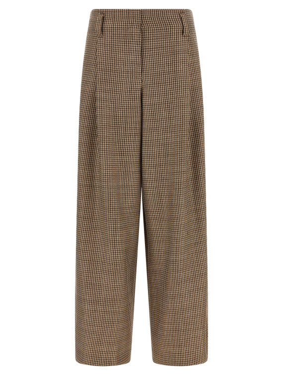 Брюки BRUNELLO CUCINELLI Prince of Wales lamé pants (MP546P9317C001) #1