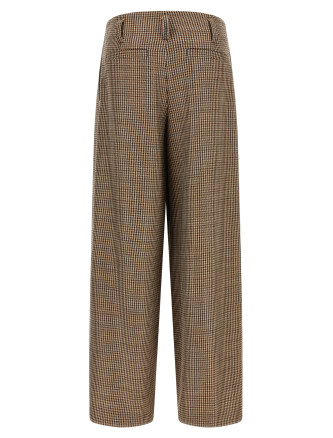 Брюки BRUNELLO CUCINELLI Prince of Wales lamé pants (MP546P9317C001) #